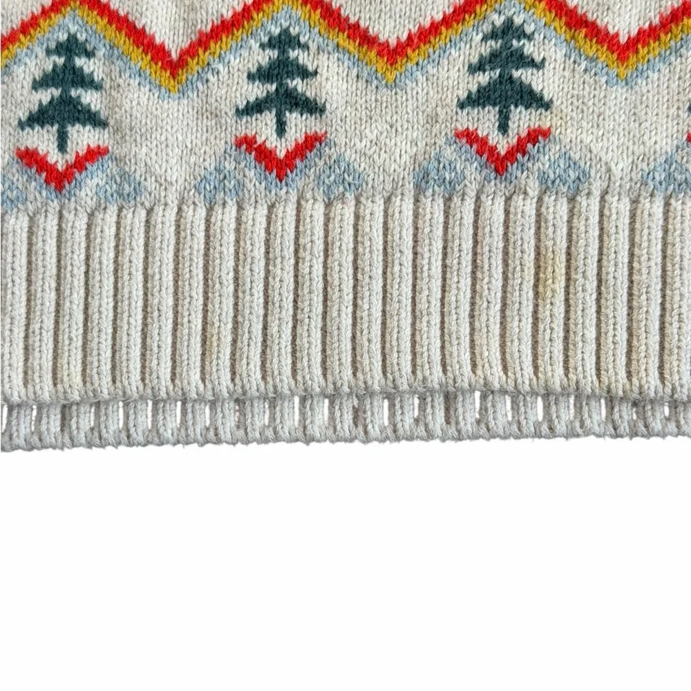 Hanna Andersson Holiday Sweater with Gnome Pattern Sz 4 - Picture 4 of 6